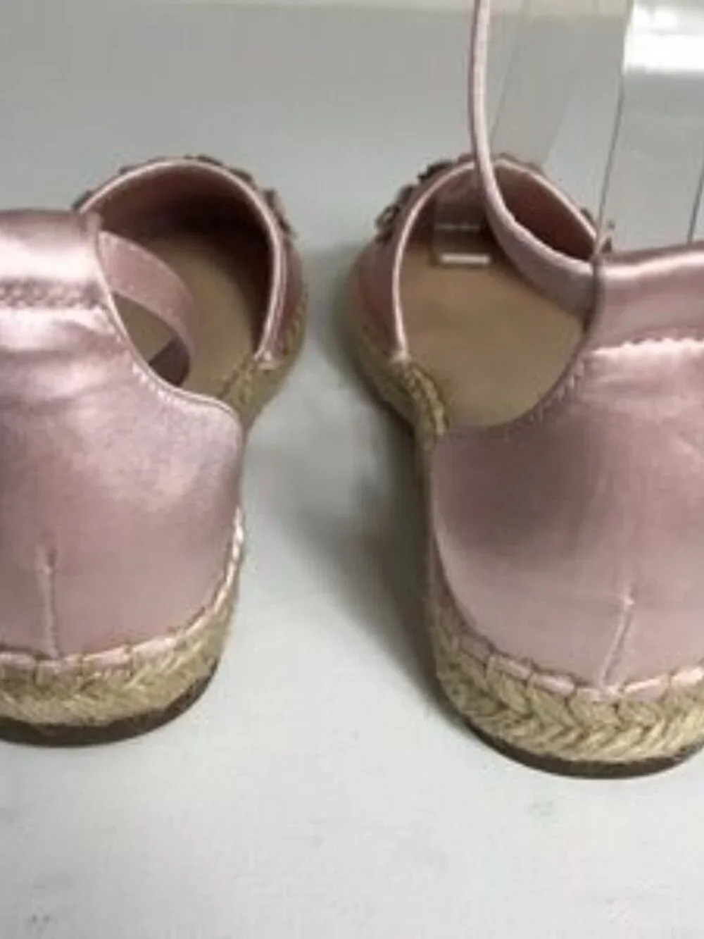 Isaac Mizrahi Floral Applique Satin Espadrilles